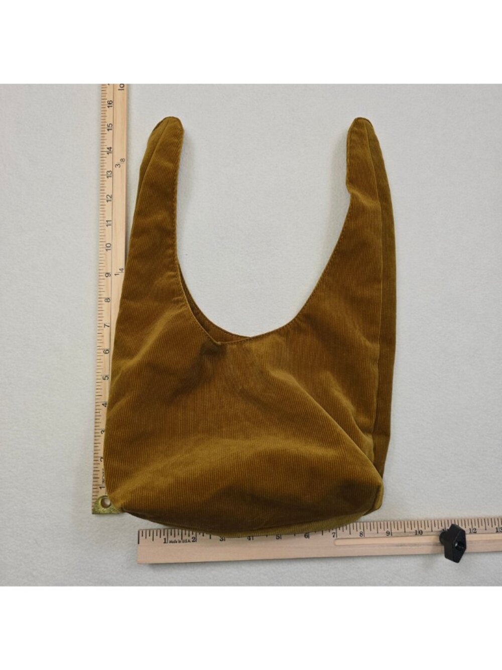 Merit Signature Brown Corduroy Makeup Cosmetic Bag Pouch Minimalist - Picture 7 of 7